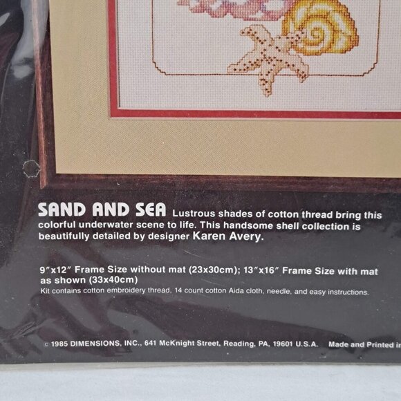 Dimensions Sand and Sea Counted Cross Stitch Kit NWT - Picture 3 of 5